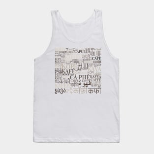 Coffee in different languages Tank Top